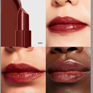 NIB Bobbi Brown Crushed Lip Color In Ruby (Dark Red) RARE Full Size $35 MSRP